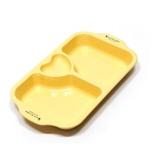 한진옥수수 직사각간식플레이트3구 옥수수 유아용품 옥수수 간식 식기 유아용품 식판