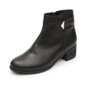 금강제화 르느와르 여성 RENBOC3920K1 5cm 삼각 장식부츠 여성부츠  소가죽