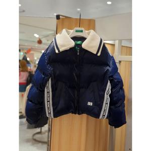 베네통키즈6 카라 웰론 패딩 점퍼 QAPD01561 25W