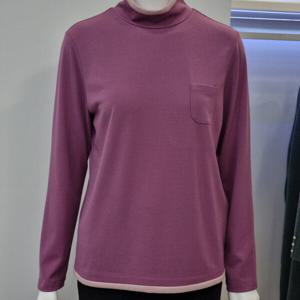 [벨리시앙]목폴라 앞포켓 티블라우스 BL4133