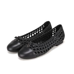 [바바라(슈즈)]바바라 리본 장식이 포인트인 메쉬 플랫_BBH147BK