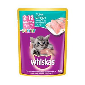 위스카스 파우치 주니어 참치 80g