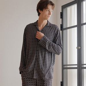 시크 블랙 파자마 셋업 LMLKAST0365-BK