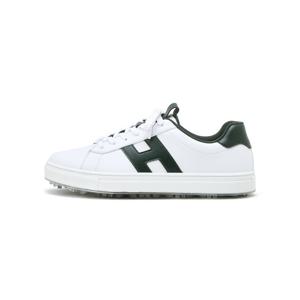 헤지스 골프 25SS 화이트 남성 H로고 스파이크리스 골프화 HUSO5E101OW