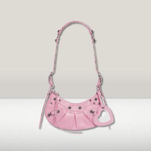 여성 발렌시아가 아레나 램스킨 르 카골 XS 숄더백 핑크 6713091VG9Y5812