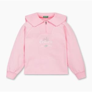 [베네통키즈]25FW 양면 피케 티셔츠/QATS01541