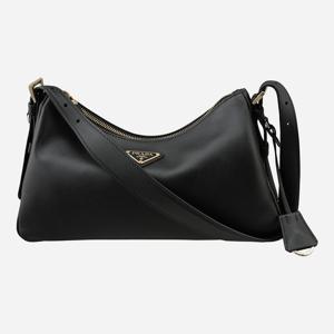 [프라다]5F 1BC229 2CYS F0002 에이미 미디움 레더 숄더백 블랙