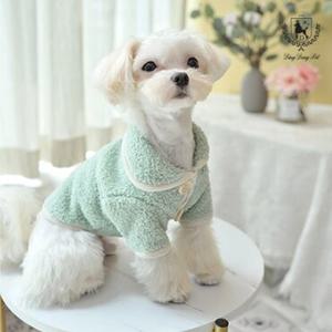 딩동펫 강아지옷 둥근카라 후리스