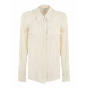 [ELISABETTA FRANCHI] 라프리마 여성 셔츠 비스코스 CA08846E2CI4 화이트 /8