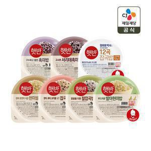 햇반 잡곡밥 12+12+12 총 36개 골라담기(7종 택 3)