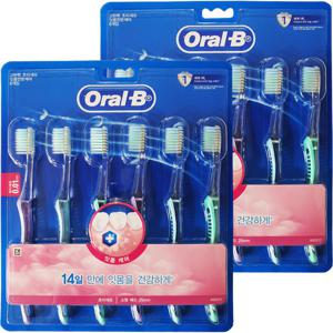 오랄비 고탄력 초미세모 잇몸전문케어 칫솔 6입X2개(12입) 미세