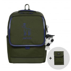 [헤지스 키즈 ACC]헤지스키즈 뉴본 책가방 3종 세트(책가방+크로스백+인형)_카키