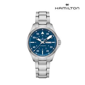 [해밀턴]H64635140 카키 파일럿 데이 데이트 42mm