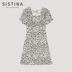 [SISTINA] 인기 플로럴 러플 미니 원피스_AWWOPO21260_IV