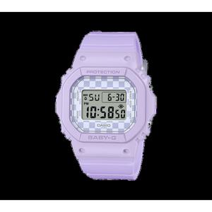 [지샥]베이비지 BGD-565GS-6DR 체커보드 바이올렛 여성 아동 방수 전자시계