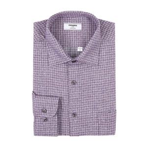 [레노마(셔츠)]멜란 미니체크 기모남방 일반핏 RMWSG0054PU