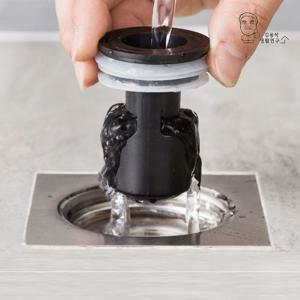 블랙홀 하수구트랩 악취 냄새차단 머리카락 거름망