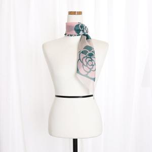 샵앤) 봄신상 국산 여성 장미꽃 미니사선 데일리 스카프 DRN-WSC-0835-그린