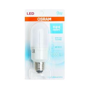 오스람 절전형 LED 램프 9W 주광색 1P 실내 전구