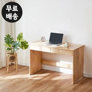 솔렌 고무나무 테이블 원목 책상 컴퓨터 1200 내츄럴