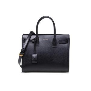 SAINT LAURENT Saint Laurent 여성용 블랙 가죽 Sac De Jour 베이비 핸드백 42186302G9W1000