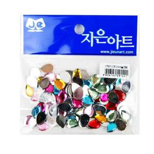 단면 비즈 물방울 2봉 비즈공예 재료 큐빅 보석