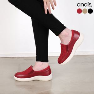 [아나이스] 퀼팅엠보 소가죽 슬립온 4cm_25S407 [무료배송]