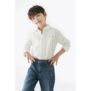 [타미힐피거칠드런TD] 스트레치 옥스포드 롱 슬리브 셔츠 (T42F6HSH10CBT1)