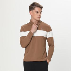 데니스골프 25FW신상 남성 모노블럭 배색 긴팔 카라티_NAQFMTS003