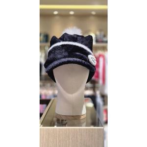 [파리게이츠]521E4CP301_BK-여성 몬스터 귀 장식 포인트 니트 챙모자-(25년겨울)