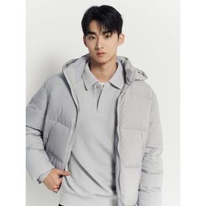 [빈폴멘] 베이직 구스 다운  라이트 그레이 (BC4X38O052)