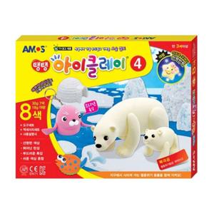 20000 탱탱 아이클레이 4번 7색 30g+야광18g 아모스 (점토놀이 컬러클레이) 부품 소모품 자재 파츠