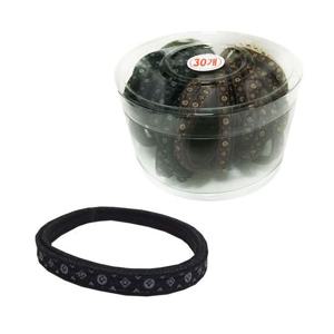 다이아 기본 납작고무줄 30P 코사지통 머리끈헤어밴드 고무줄 머리끈 헤어밴드 헤어끈 고무줄밴드