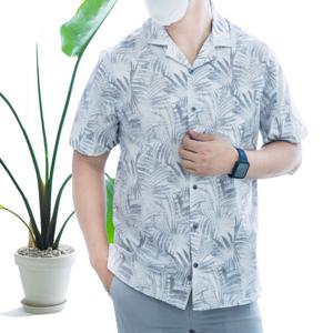 남성 하와이안 빅사이즈 바캉스 반팔셔츠_HWI2307TO9