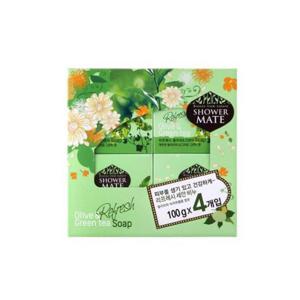 [애경]애경 샤워메이트 리프레시 올리브 비누 100g x 4입