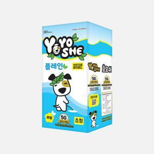 요요쉬 플레인 패드 50매 (40x48cm) 강아지 배변패드 강아지 배변패드