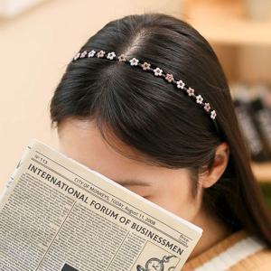 엔젤슈슈 큐빅 꽃 얇은 헤어밴드 플라워 패션머리띠