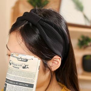 엔젤슈슈 리본 골지 터번 헤어밴드 편안한 반다나