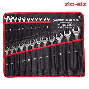 스패너 렌치 세트 23pcs/콤비네이션 만능렌치 편구 깔깔이공구