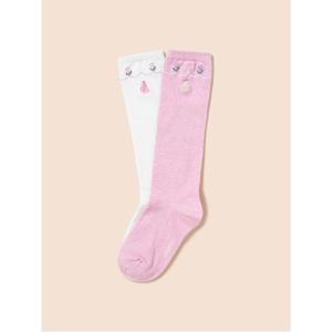 [30%OFF][빈폴키즈]여아반타이즈꽃포인트2족세트 라이트핑크(BI48KTG01Y)