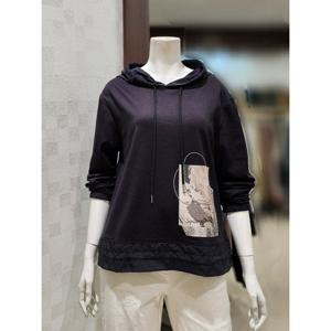 [벨라디터치][벨라디터치] V3E3TS24 스트링 프릴단 후드티 (P003