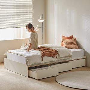 휴먼앤퍼니처 가렌 서랍 수납 침대 SS 슈퍼싱글 본넬매트 GHM195