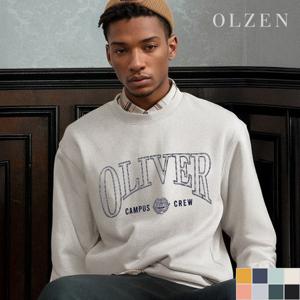 [올젠] 남녀공용 캠퍼스 크루 기모 맨투맨 (ZMC4TR1301)