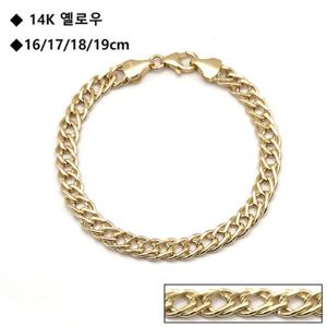 로이드 이태리 골드 할로우 14K 팔찌 LWB24040G