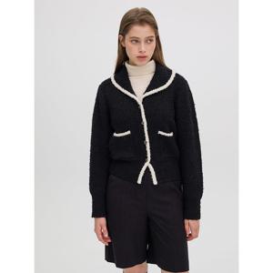 [올리브데올리브]배색 라인 니트 가디건 (OK4WD954)