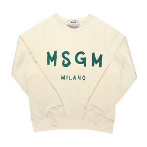 MSGM 3741MDM513 247799 02 브러시드 로고 여성 맨투맨