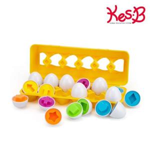 캐스B튼튼 에그 도형맞추기 퍼즐완구 교구 유아교구