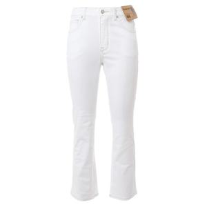 [뱅뱅]여성 인밴드 부츠컷 화이트 스판 청바지 (NQL157)