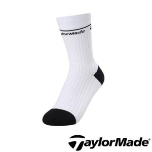 [테일러메이드]여성 양말 TWASO5601-100 25 SS 로고 포인트 장목 골프 스포츠 양말 논슬립 바닥