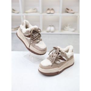 [블리아르]뽀글이 양털 가죽 여성 스니커즈 운동화 4cm BLMD1003